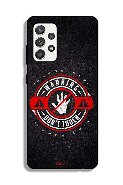 Tolwak Samsung Galaxy M32 5G Protective Case Cover Warning Do Not Touch