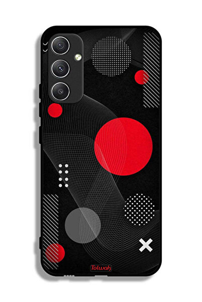 Tolwak غطاء حماية لهاتف سامسونج جالاكسي A34 5G بنمط دائري ومتقاطع