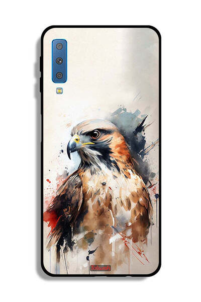 Tolwak غطاء حماية لهاتف Samsung Galaxy A7 (2018) بتصميم فن النسر التجريدي