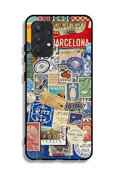 Tolwak Samsung Galaxy A32 4G Protective Case Cover Stickers Of Different Cities