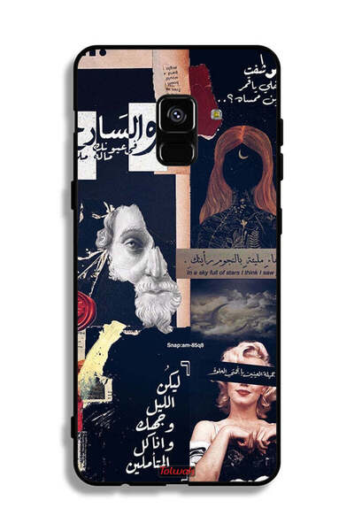 Tolwak غطاء حماية لهاتف سامسونج جالاكسي A8 بلس (2018) مزين بعبارات عربية ووجو...