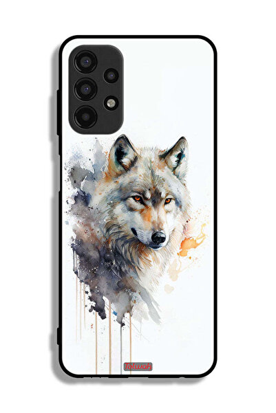 Tolwak Samsung Galaxy A13 4G Protective Case Cover Wolf Abstract Art