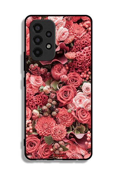 Tolwak Samsung Galaxy A53 5G Protective Case Cover Peach Roses