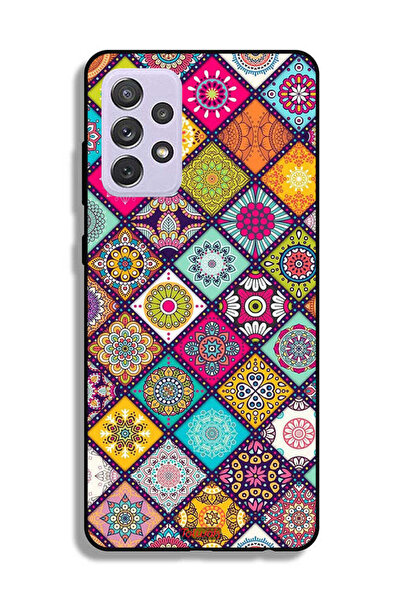 Tolwak غطاء حماية لهاتف سامسونج جالاكسي A72 5G بنقشة مربعات ماندالا