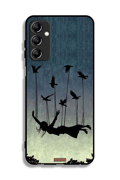 Tolwak Samsung Galaxy A24 4G Protective Case Cover Birds Holding Fallen Girl