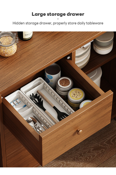 sharpdo Kitchen Cabinets,Coffee Corner,Storage Cabinets,Cupboard with door,Suitable for Kitchen, Living Room