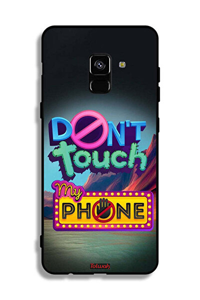 Tolwak غطاء حماية لهاتف Samsung Galaxy A8 Plus (2018) - لا تلمس هاتفي