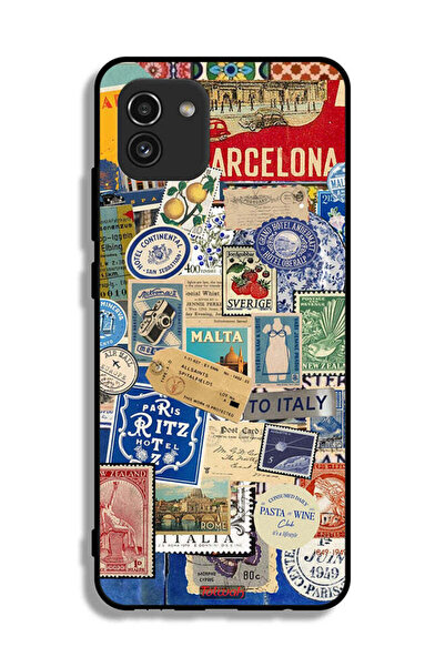 Tolwak Samsung Galaxy A03 Protective Case Cover Stickers Of Different Cities