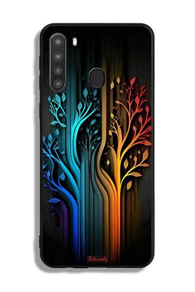 Tolwak غطاء واقي لغطاء الحماية سامسونج جالاكسي A21 غطاء حماية أوراق الشجرة الفني