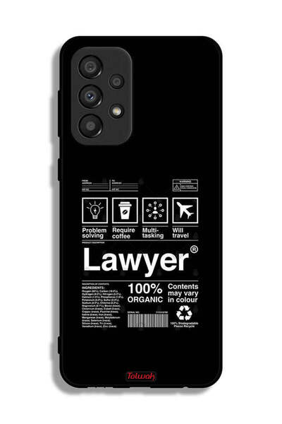 Tolwak Samsung Galaxy A33 5G Protective Case Cover Lawyer Sticker