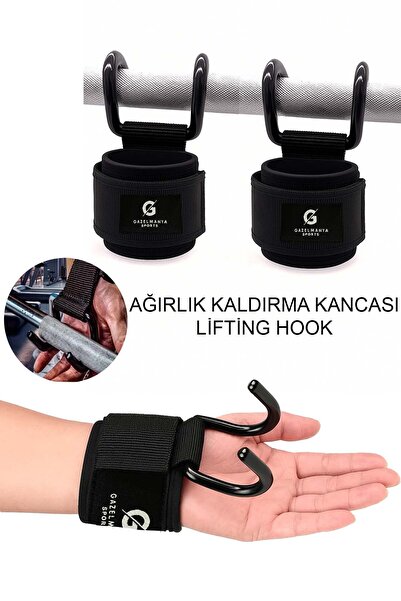 GAZELMANYA Lifting Hooks Ağırlık Kaldırma Kancası Ağırlık Kancası Fitness Eld...