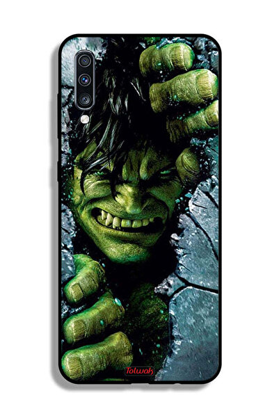 Tolwak غطاء حماية لهاتف سامسونج جالكسي A70 بتصميم هالك المذهل