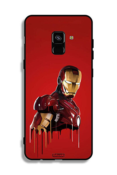 Tolwak غطاء حماية لهاتف Samsung Galaxy A8 Plus (2018) برسومات الرجل الحديدي