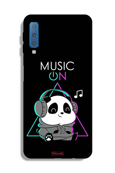 Tolwak غطاء حماية لهاتف Samsung Galaxy A7 (2018) بطبعة موسيقى الباندا