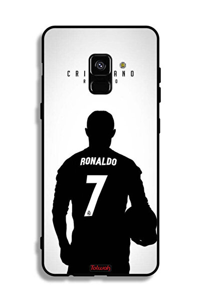Tolwak غطاء حماية لهاتف Samsung Galaxy A8 Plus (2018) بقناع كريستيانو رونالدو
