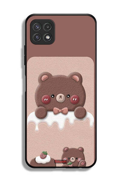 Tolwak غطاء حماية لهاتف سامسونج جالاكسي A22 5G - دب الفراولة