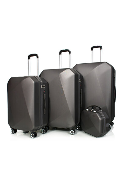 MORANO Morano 6-Piece Spinner Luggage Set, Dark Grey (32-28-24-20-16-12 Inches)