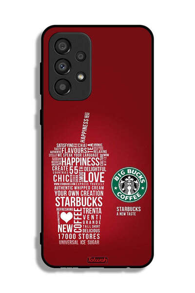 Tolwak Samsung Galaxy A33 5G Protective Case Cover Coffee Sticker