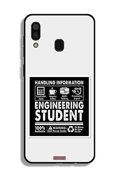 Tolwak غطاء حماية لهاتف Samsung Galaxy A30، ملصق طالب هندسة