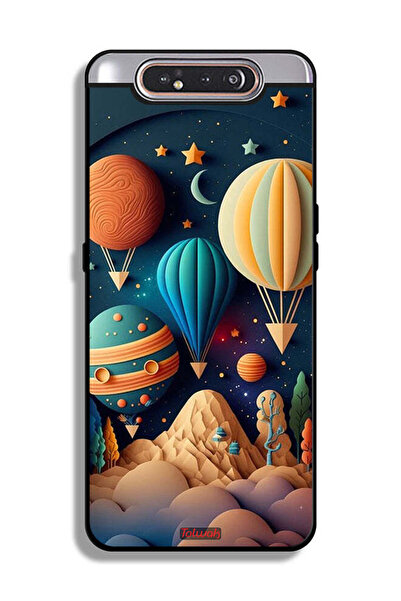 Tolwak غطاء حماية لهاتف سامسونج جالكسي A80 من تصميم بيراشوت آرت