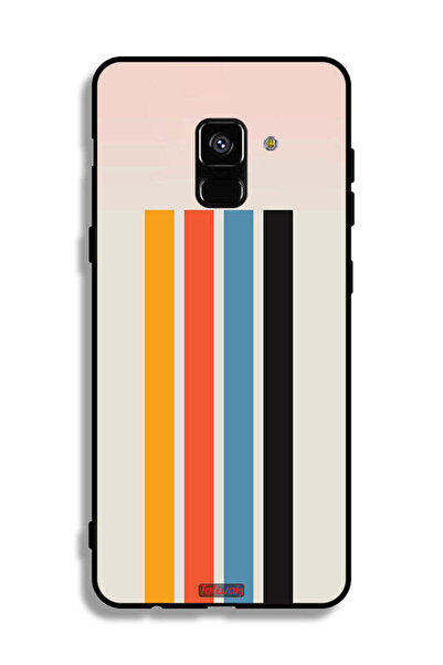 Tolwak غطاء حماية لهاتف Samsung Galaxy A8 Plus (2018) بنمط خطوط مستقيمة