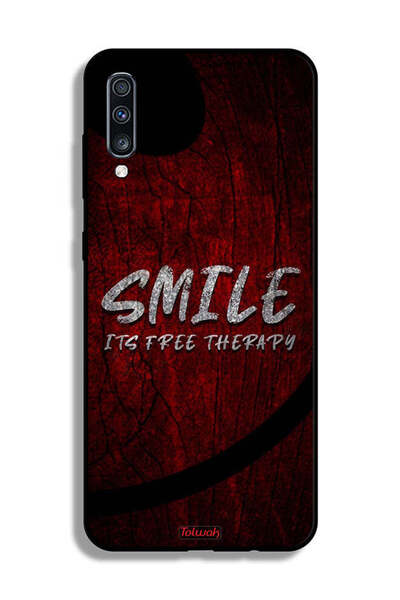 Tolwak Samsung Galaxy A70 Protective Case Cover Smile Its Free Therapy