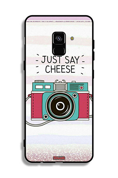 Tolwak غطاء حماية لهاتف Samsung Galaxy A8 Plus (2018) مطبوع عليه Just Say Cheese