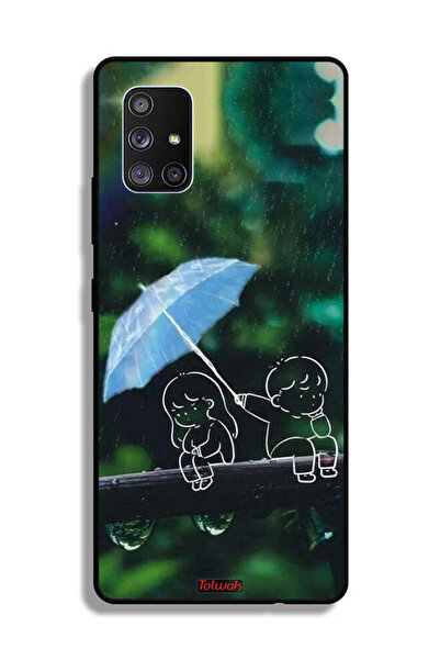 Tolwak غطاء حماية لهاتف Samsung Galaxy A71 5G بتصميم زوجين من الفن التجريدي