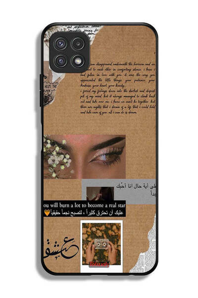 Tolwak Samsung Galaxy A22 5G Protective Case Cover Arabic Quote You Will Burn...