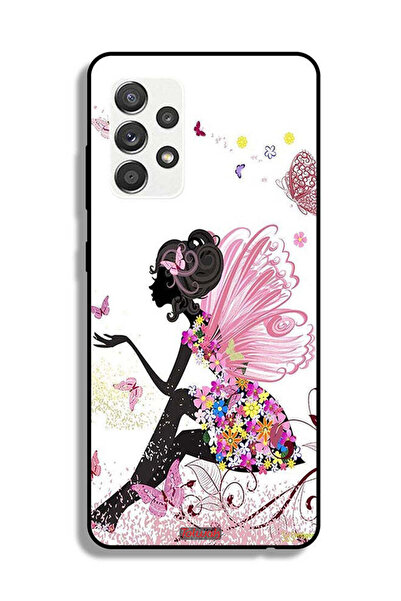 Tolwak Samsung Galaxy M32 5G Protective Case Cover Butterfly Girl Artwork