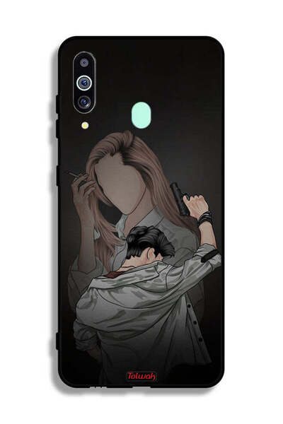 Tolwak غطاء حماية لهاتف سامسونج جالاكسي M40 بتصميم عصابة زوجين