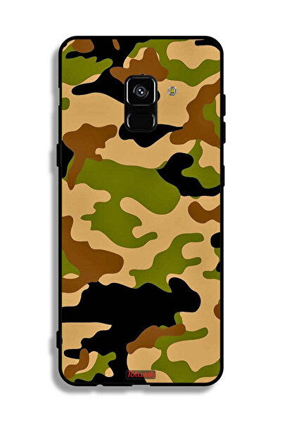 Tolwak غطاء حماية لهاتف Samsung Galaxy A8 Plus (2018) بنمط رقمي تجريدي مموه