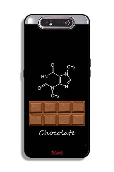 Tolwak غطاء حماية من سامسونج جالكسي A80 بلون الشوكولاتة