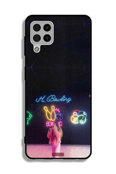 Tolwak Samsung Galaxy A22 4G Protective Case Cover Bowling Lover