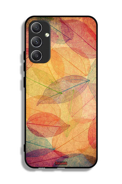 Tolwak غطاء حماية لهاتف سامسونج جالاكسي A34 5G بطبعة أوراق فنية رقمية تجريدية