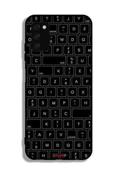 Tolwak غطاء حماية لهاتف Samsung Galaxy A03s بنمط مفاتيح لوحة المفاتيح العشوائية