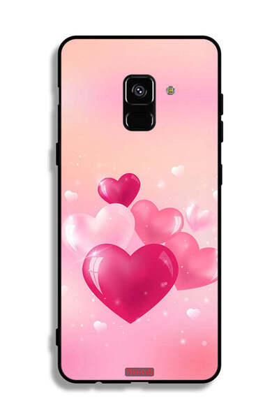 Tolwak غطاء حماية لهاتف Samsung Galaxy A8 Plus (2018) برسومات قلوب جميلة