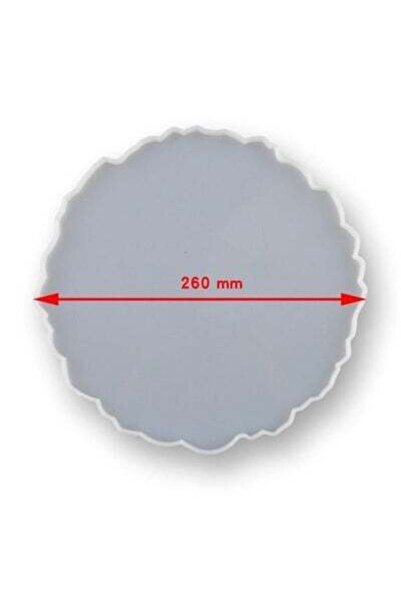 Graffiti Resin قالب سيليكون شكل صينية تقديم دائري مقاس 26سم