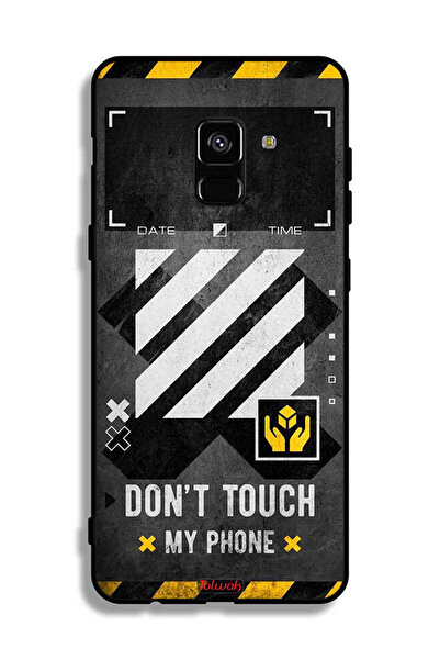 Tolwak غطاء حماية لهاتف Samsung Galaxy A8 Plus (2018) - لا تلمس هاتفي