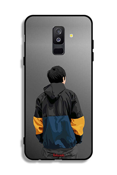 Tolwak غطاء حماية لهاتف Samsung Galaxy A6 Plus (2018) بتصميم صورة صبي