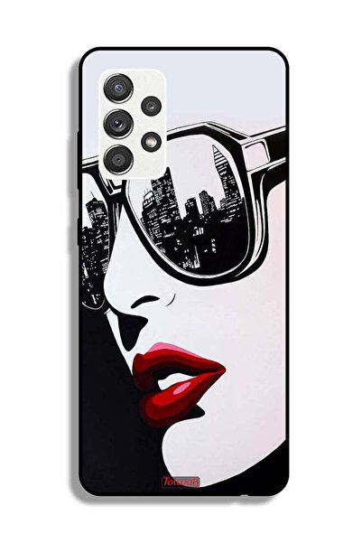 Tolwak غطاء حماية لهاتف Samsung Galaxy A32 5G بتصميم وجه فتاة وفن تجريدي