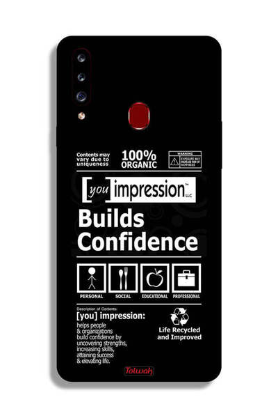 Tolwak غطاء حماية لهاتف Samsung Galaxy A20s ملصق يعزز الثقة