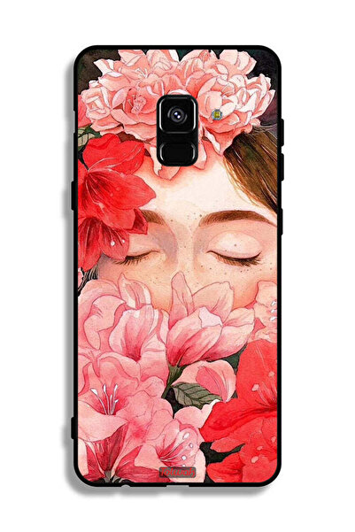 Tolwak غطاء حماية لهاتف Samsung Galaxy A8 Plus (2018) بتصميم وجه فتاة مختبئة ...