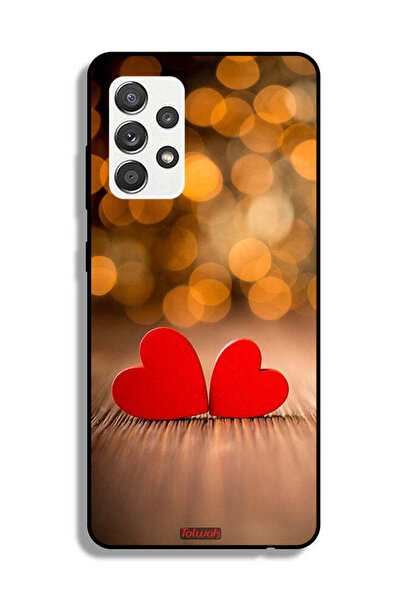 Tolwak Samsung Galaxy M32 5G Protective Case Cover Two Beautiful Hearts