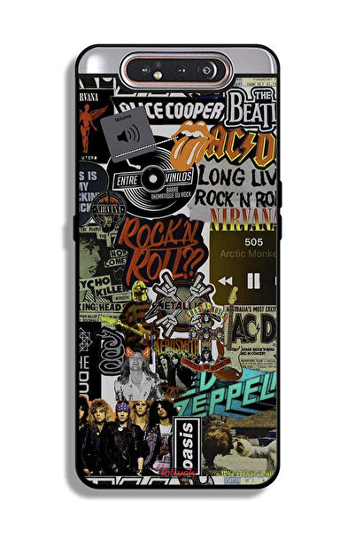 Tolwak غطاء حماية لهاتف سامسونج جالكسي A80، تحيا موسيقى الروك آند رول