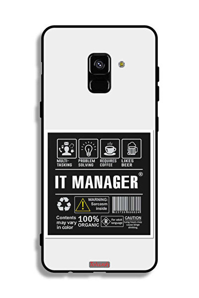 Tolwak غطاء حماية لجهاز Samsung Galaxy A8 Plus (2018) - ملصق مدير تكنولوجيا ا...