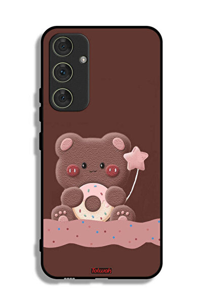 Tolwak غطاء حماية لهاتف سامسونج جالاكسي A54 5G بطبعة دب دونات