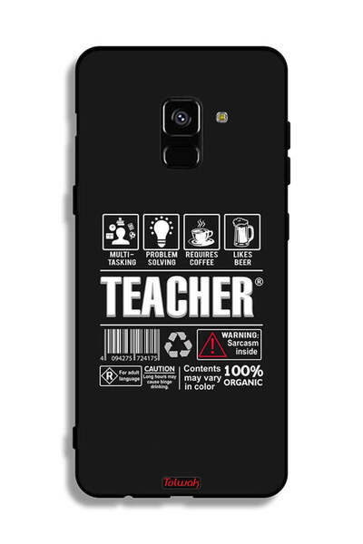 Tolwak غطاء حماية لهاتف Samsung Galaxy A8 Plus (2018) - ملصق المعلم