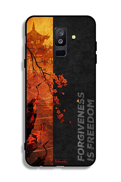Tolwak غطاء حماية لهاتف سامسونج جالكسي A6 بلس (2018) - التسامح هو الحرية