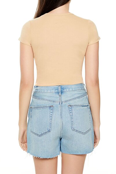 Forever 21 Baskılı Baby Tee Tişört